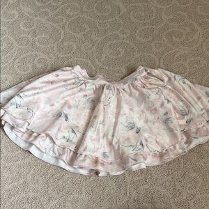 Floral Pink European Brand Silk Skirt